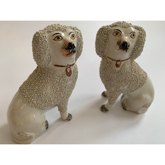 English 19th Century Staffordshire Poodles - a Pair For Sale - Image 3 of 13