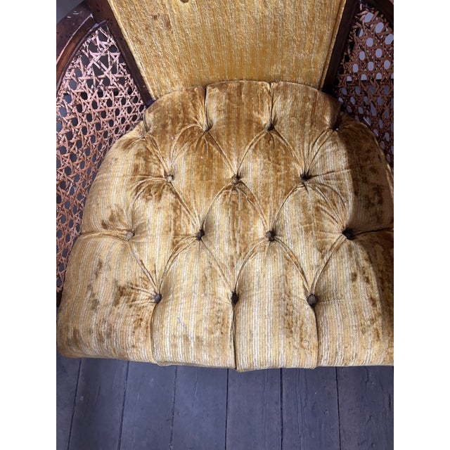 Vintage High Back Throne Chair For Sale - Image 4 of 9