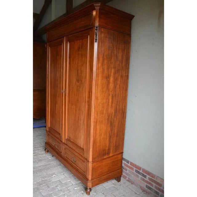Wood Antique Cabinet in Mahogany For Sale - Image 7 of 10