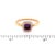 Amethyst Mid 20th Century Fred of Paris Paindesure Amethyst & Diamond 18k Rose Gold Ring - Size 8 For Sale - Image 8 of 8