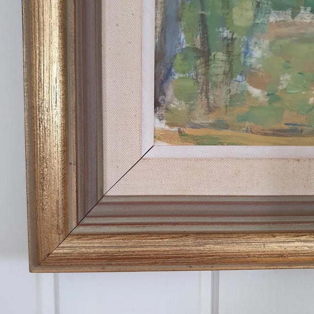 C. Åmell, River Landscape, 1948, Oil Painting on Panel, Framed For Sale - Image 15 of 18