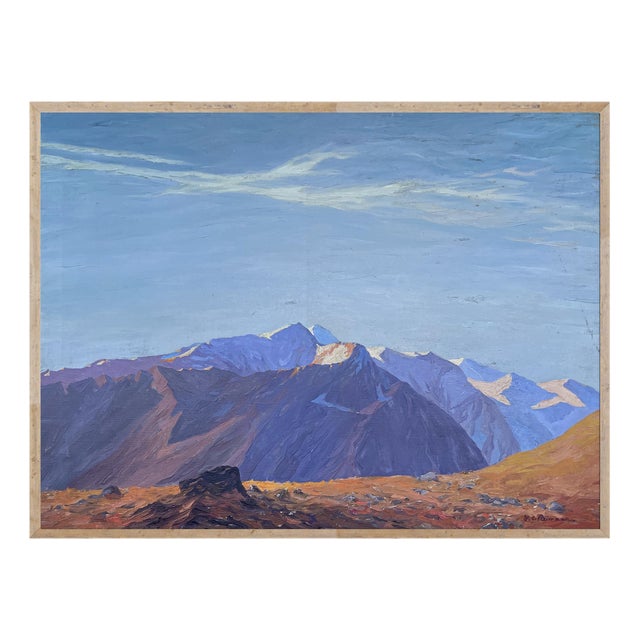 F. Reimann, Großglockner, 1920s, Oil on Canvas, Framed For Sale
