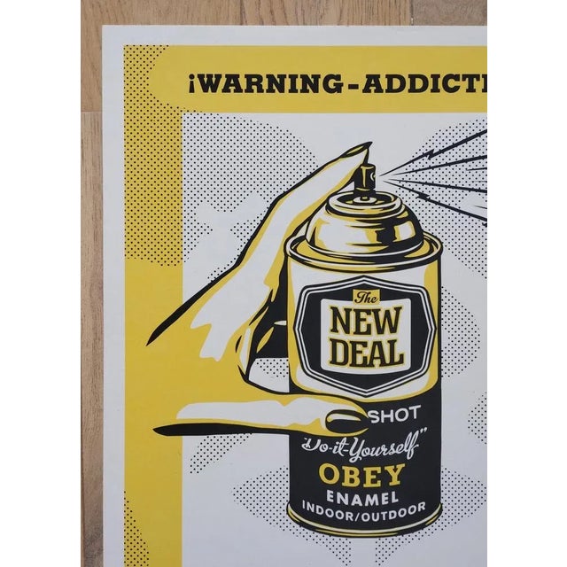 Shepard Fairey (Obey Giant), Warning Addictive, 2019, Screenprint For Sale - Image 7 of 8