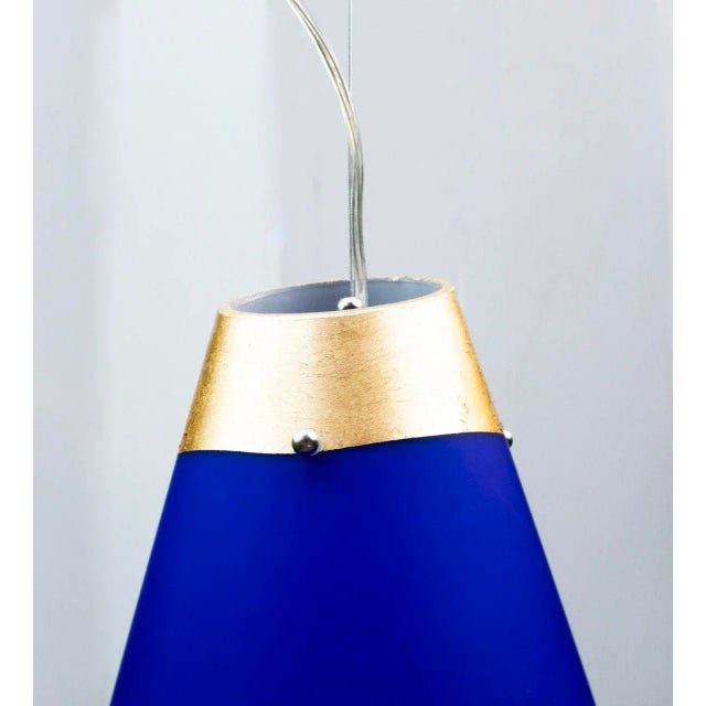 Italian Modern Murano Glass Ceiling Lamp For Sale - Image 3 of 7