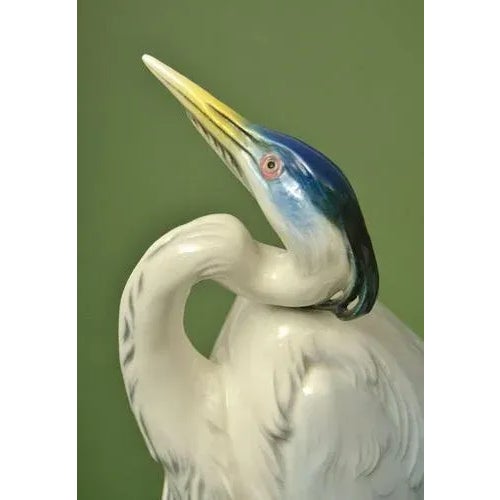 20th Century Porcelain Figure Cranes For Sale - Image 5 of 8