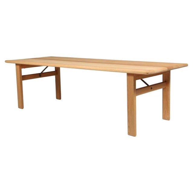 Coffee Table in Oil Treated Oak by Børge Mogensen, Denmark, 1960s For Sale - Image 6 of 6