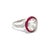 Art Deco Vintage Platinum 3.17cts Old Euro Cut Diamond and 1.19cts Ruby Halo Ring, Size 6.5 For Sale - Image 3 of 11