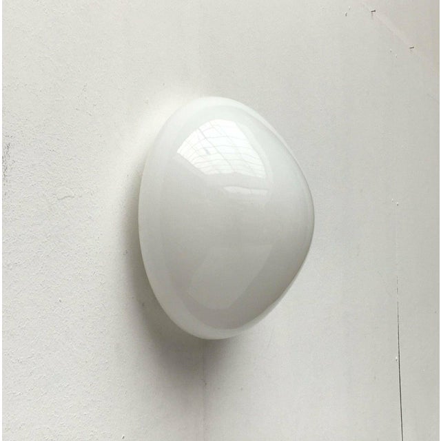 Mid-Century Modern German Glass 961 Ceiling Lamp by Wilhelm Wagenfeld for Lindner, 1950s For Sale - Image 14 of 14