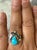 Mid 20th Century Vintage Turquoise and Sterling Silver Ring Size 8.25 For Sale - Image 5 of 5