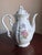Rococo Mid-20th Century Bavaria Bernadotte Style Fluted Porcelain Coffee Pot Floral Gold Trim For Sale - Image 3 of 14