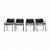 Black Upholstery Castiglietta Dining Chairs by Castiglioni for Zanotta, Italy, 1960s, Set of 4 For Sale - Image 3 of 18
