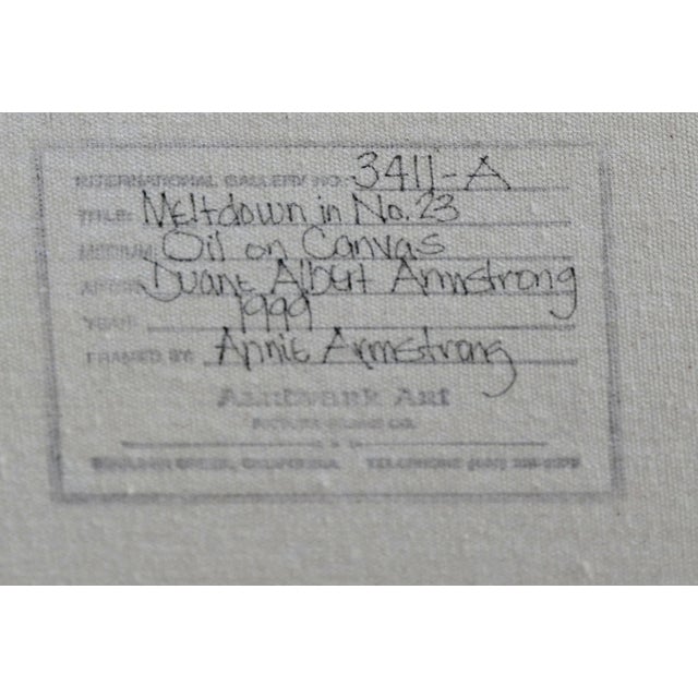 "Meltdown in No. 23" by Duane Armstrong Cool Toned Abstract 1999 For Sale In Monterey, CA - Image 6 of 8