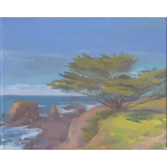 Traditional Mendocino Coast, Set of Six Original Oil Paintings by Michelle Farro For Sale - Image 3 of 9