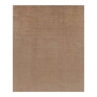 Rug & Kilim’s Oversized Contemporary Textural Rug in Beige-Brown Tones - 14x17 For Sale