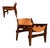 Brazilian Modern “Kilin” Armchairs in Jacarandá Rosewood & Leather by Sergio Rodrigues, 1973 For Sale