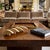 1970s exceptionally rare and highly sought-after set of four modernist travertine anteater sculptures, designed by the...
