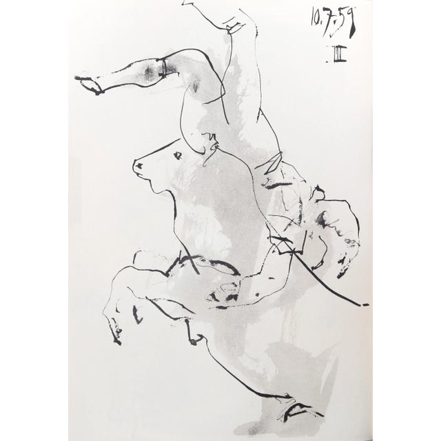 1980s "Toros y Toreros 13b" Lithograph After Pablo Picasso For Sale