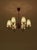 Wood Modern Swedish Chandelier in Brass and Wood from Böhlmarks, 1940s For Sale - Image 7 of 8