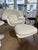 Textile Set of Womb Chair and Ottoman by Eero Saarinen for Knoll International, 2010s For Sale - Image 7 of 15