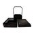 Brown Chinese Export Black Lacquer Wedding Basket With Bentwood Handle 13" For Sale - Image 8 of 14