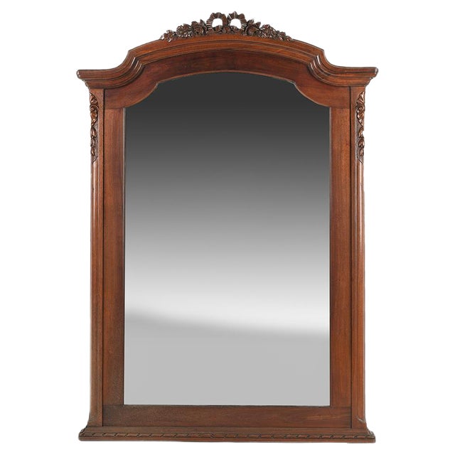 Carved Wooden Mirror For Sale