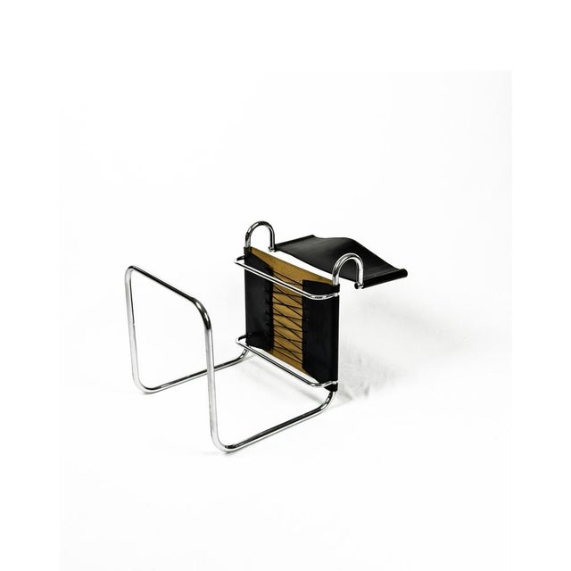 Terrj Leather Chair by Luigi Saccardo for Arrmet, Italy, 1970s For Sale - Image 9 of 12