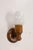 French Beech & Opaline Glass Wall Lights, 1970s, Set of 2 For Sale - Image 6 of 8