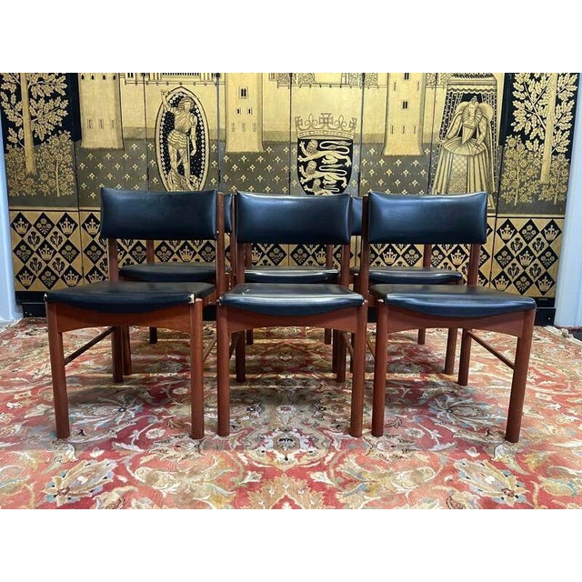 Black Scandinavian Dining Chairs, Set of 6 For Sale - Image 8 of 8