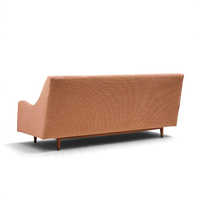 Mid 20th Century Kipp Stewart for Drexel Mid Century Walnut Sofa For Sale - Image 5 of 9