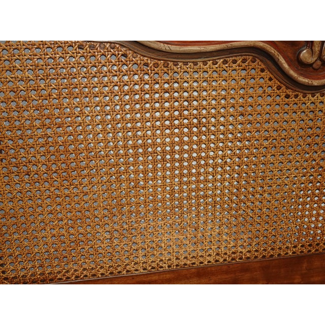 Vintage Drexel Heritage French Provincial Louis XV Cane King Headboard For Sale - Image 16 of 17