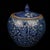 Blue and White Plum Blossom Porcelain Ginger Jar, Chinoiserie Lidded Canister For Sale In New York - Image 6 of 9