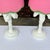 Wood 1970s Palm Beach Regency White Palm Tree Table Lamps With Custom Scalloped Shades - A Pair Newly Painted For Sale - Image 7 of 13