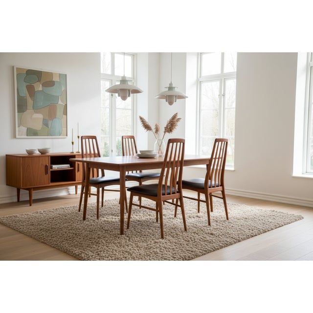 Eva Chair in Teak with Leather by Niels Kofoed for Koefoeds Møbelfabrik, 1960s For Sale - Image 10 of 18