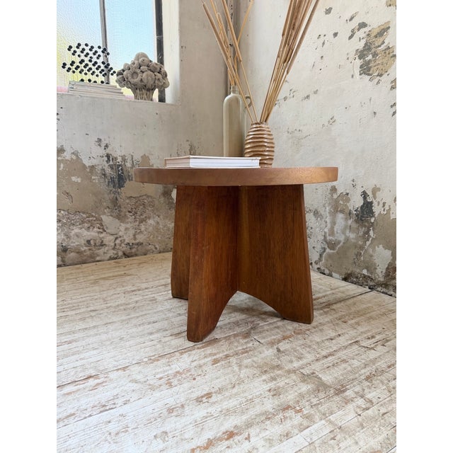 1950s Constructivist Mahogany Side Table, 1950s For Sale - Image 5 of 18