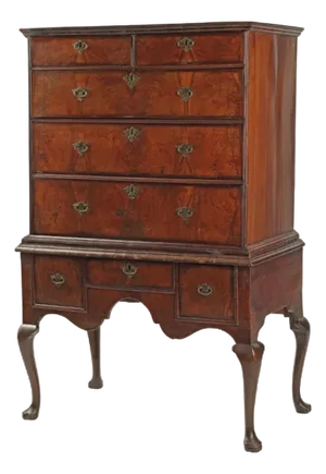 Mid 18th Century English George II Chest on Stand Walnut