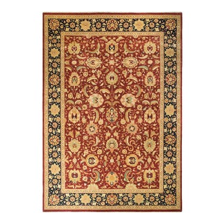 Mogul Collection Hand-Knotted Area Rug - Orange 12' 3" x 17' 4" For Sale