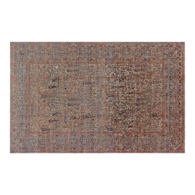 One-of-a-kind Vintage Persian Kirman Carpet For Sale