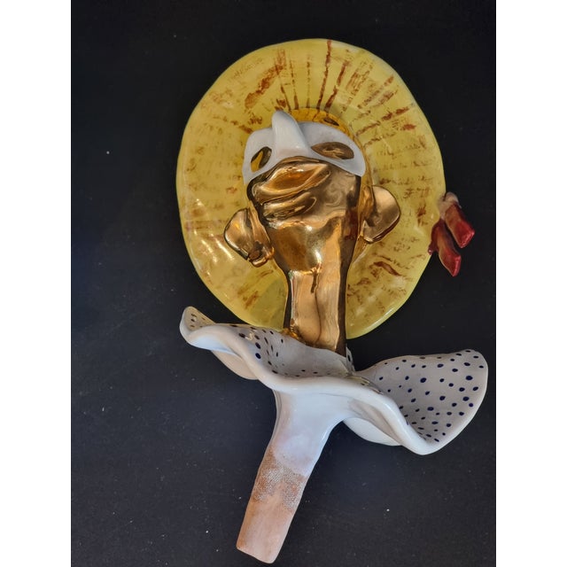 Polychrome Ceramic Wall Sconces by Orosa, 1950s, Set of 2 For Sale - Image 13 of 16