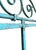 Antique Iron Mercantile Hanging Sign Frame in Turquoise For Sale - Image 10 of 18