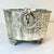Late 19th C Antique Hollywood Regency Boho Chic Hand Wrought Hammered Silverplate Planter. For Sale - Image 9 of 15