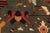 Tribal Kargahi 1980's Green/Beige Wool Rug - 9'1'' X 12'6'' For Sale - Image 4 of 10