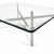 Vintage Aluminum & Glass Coffee Table For Sale - Image 4 of 6