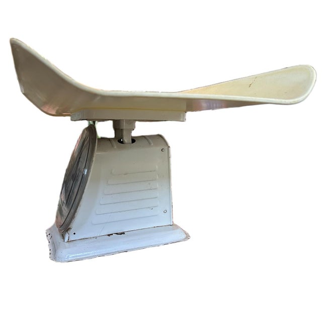 Vintage Mid Century 1950s All Metal Baby Infant Nursery Scale For Sale - Image 6 of 6