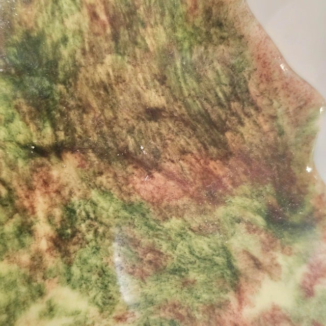 Mid 20th Century Jamison Pottery Leaf Green Ceramic Wall Pocket Décor 6" For Sale - Image 5 of 7