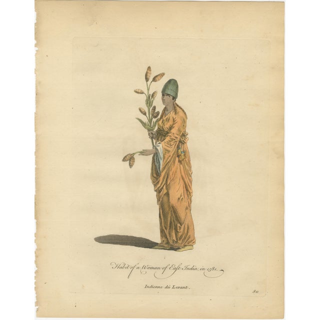 Mid 18th Century East Indies Figures & Tribal Dress, 1749, Engraving, Set of 3 For Sale - Image 5 of 9
