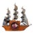1950s Yankee Clipper Ship Wooden Sailing Boat‎ Wood Mantel Display Decor Vintage For Sale