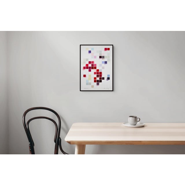 Abstract Contemporary Abstract Pencil and Acrylic on Fabriano-Pittura Paper "Sinnliche Komposition 40" by Kyong Lee For Sale - Image 3 of 4