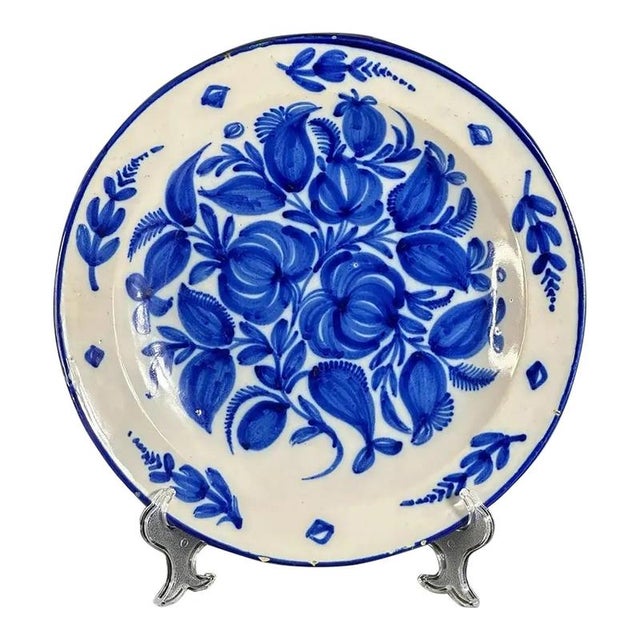 Antique Manises Ceramic Plate, Spain, 19th Century For Sale - Image 9 of 9