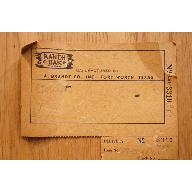 Brandt Ranch Oak Southwestern Country Style 33" Wall Unit / Bookcase 2433 - Left Side Unit For Sale - Image 10 of 10