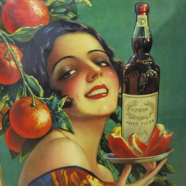 1920s Lithographed Tin Picon Sign from Sirven, 1920s For Sale - Image 5 of 9